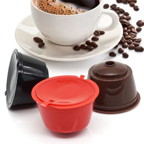 3pcs/pack use 150times Coffee Cup Capsule Plastic Capsule Refillable Reusable