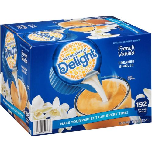 International Delight French Vanilla, 192 Count Single-Serve Coffee Creamers, Special Value 1 Pack