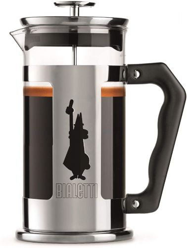 Bialetti French Press Coffee Maker, 8 Cup, Preziosa Stainless Steel