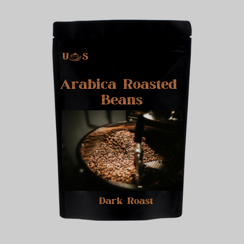 Arabica Dark Roast Roasted Coffee Beans 0.5lbs